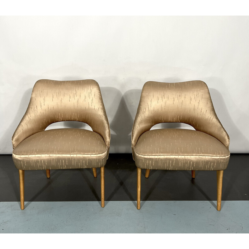 Pair of vintage armchairs, Italy 1950