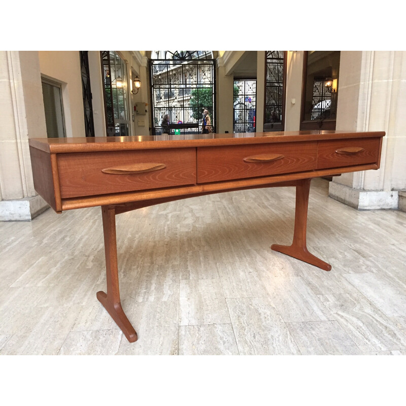 G Plan console in teak, Kofod LARSEN - 1960s