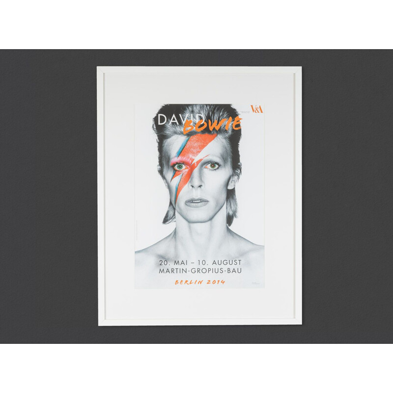 Poster for the "David Bowie" exhibition at the Victoria and Albert Museum, London 