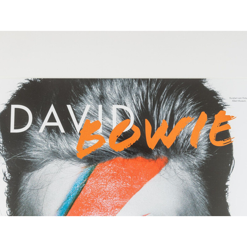 Poster for the "David Bowie" exhibition at the Victoria and Albert Museum, London 