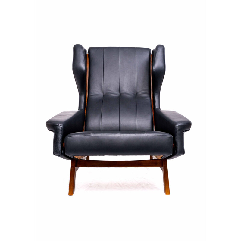 Vintage Wingback 877 armchair by Gianfranco Frattini for Cassina, 1959