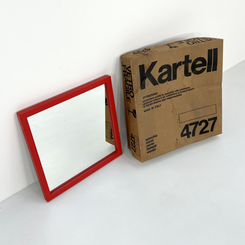 Vintage mirror Model 4727 by Anna Castelli Ferrieri for Kartell, 1980s