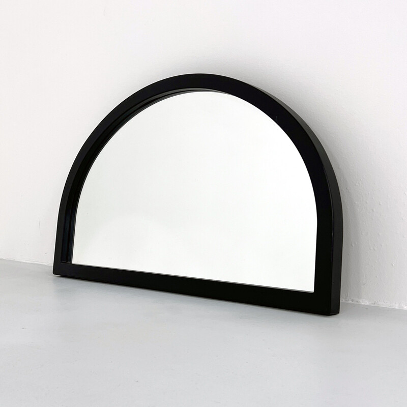 Miroir vintage noir par Anna Castelli Ferrieri pour Kartell, 1980