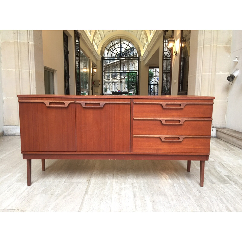 Small Scandinavian sideboard in teak - 1960s