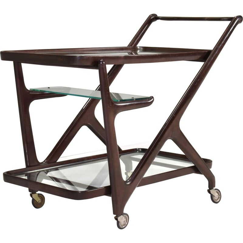 Vintage bar trolley by Cesare Lacca, Italy 1950