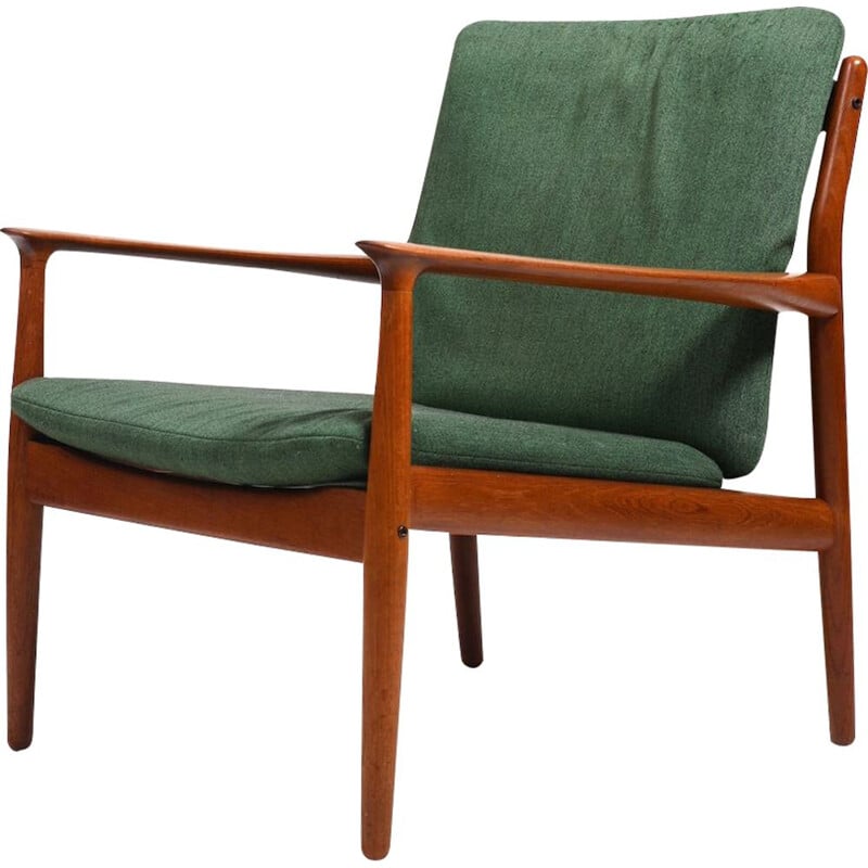 Teak vintage armchair model 218 by Grete Jalk for Glostrup Møbelfabri, Denmark 1960s