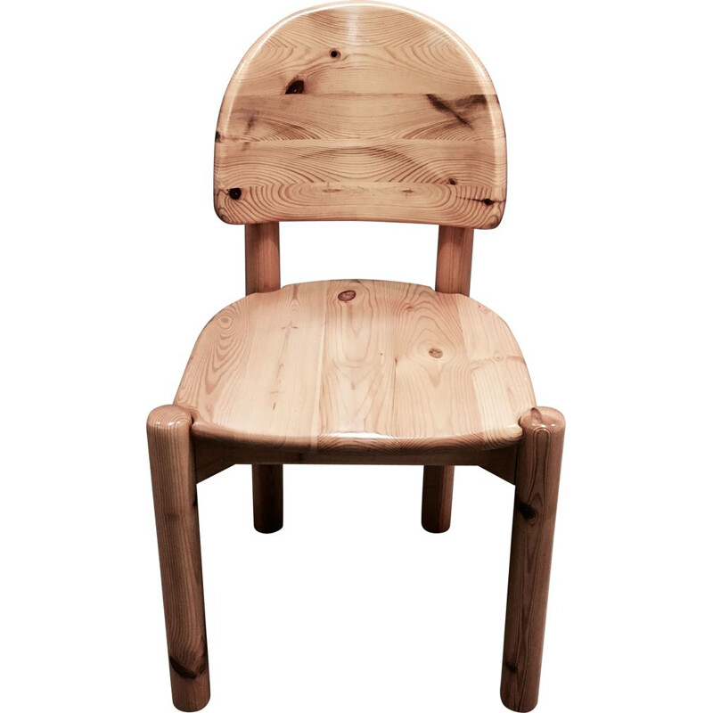 Vintage chair in solid wood by Rainer Daumiller