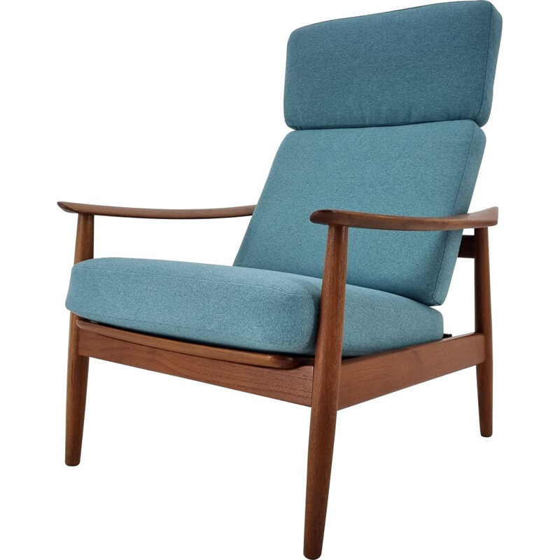 Fauteuil vintage réglable par Arne Vodder pour France & Søn, Danemark 1960