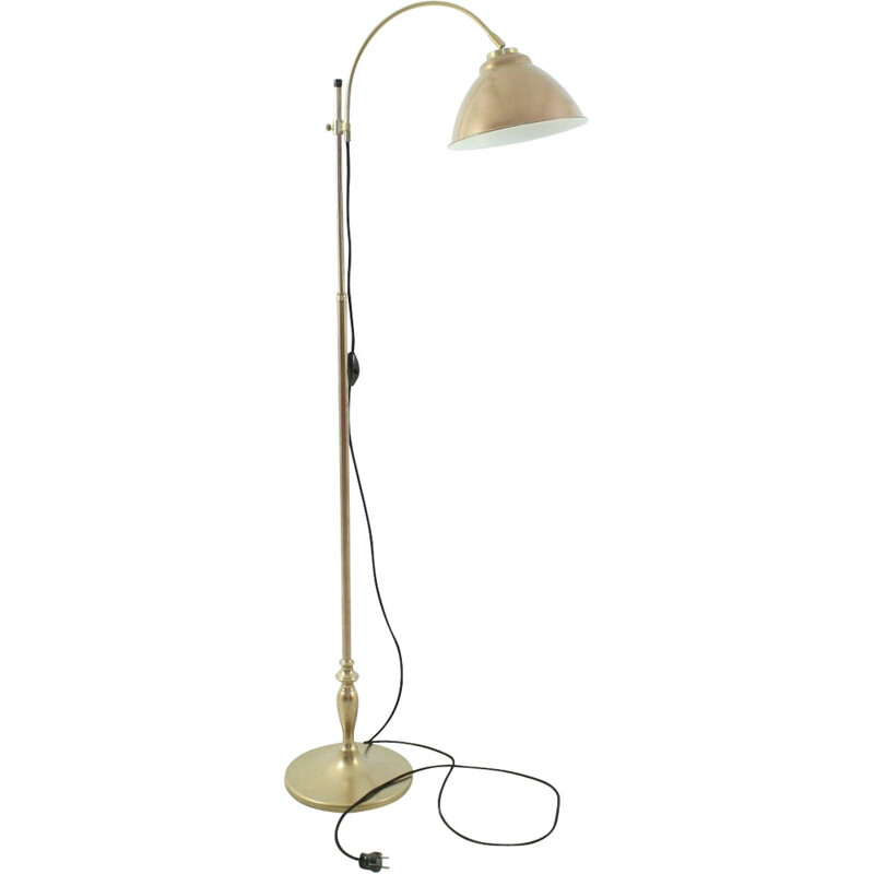 Adjustable floor lamp in brass - 1970s
