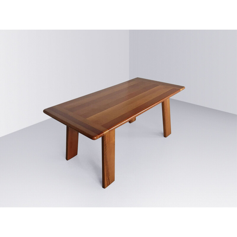 Vintage Sapporo walnut dining table by Mario Marenco for Mobil Girgi, 1970s