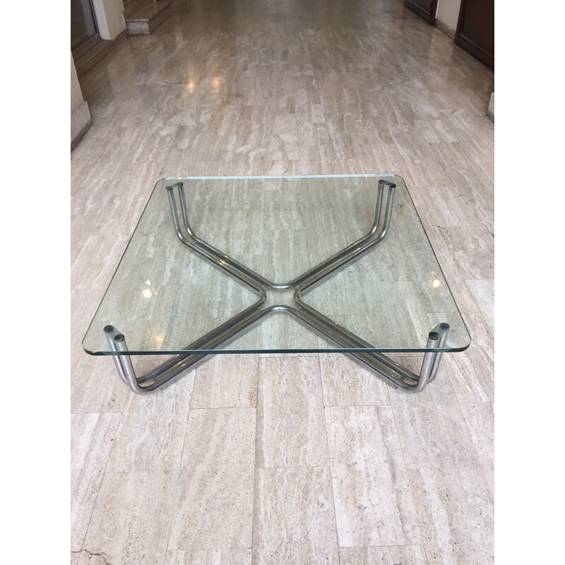 Cassina coffee table in glass, Gianfranco FRATTINI - 1970