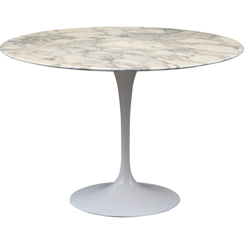 table ronde vintage Tulip - marbre