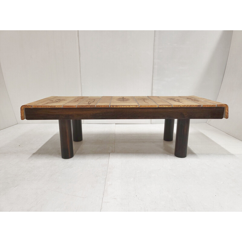 Vintage coffee table by Roger Capron