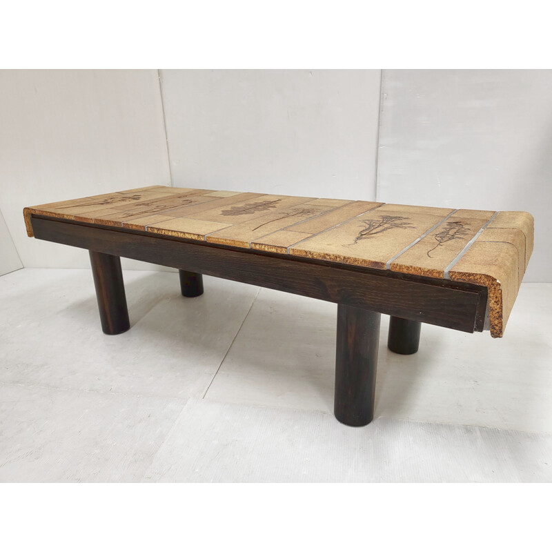 Vintage coffee table by Roger Capron