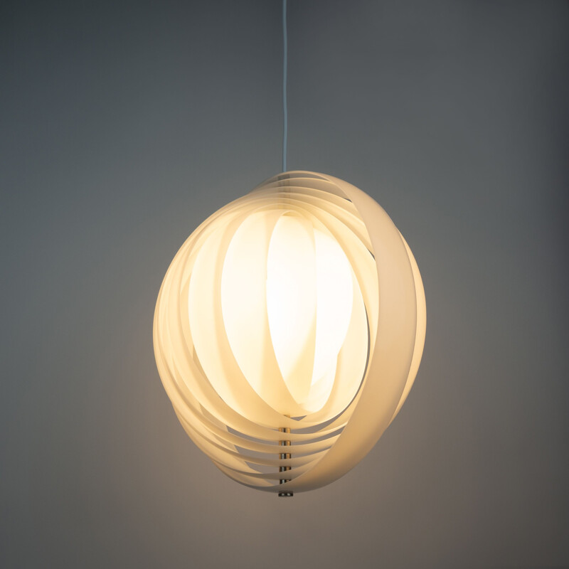 Danish vintage pendant lamp Moon by Verner Panton for Louis Poulsen, 1960