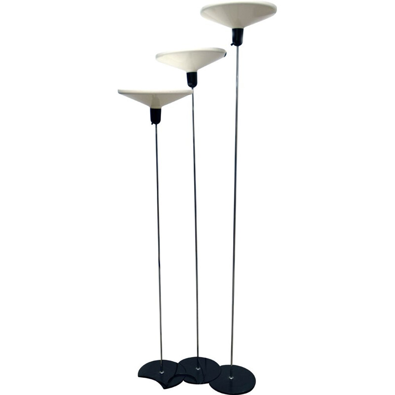 Ensemble de 3 lampadaires vintage par Harvey Guzzini, 1970