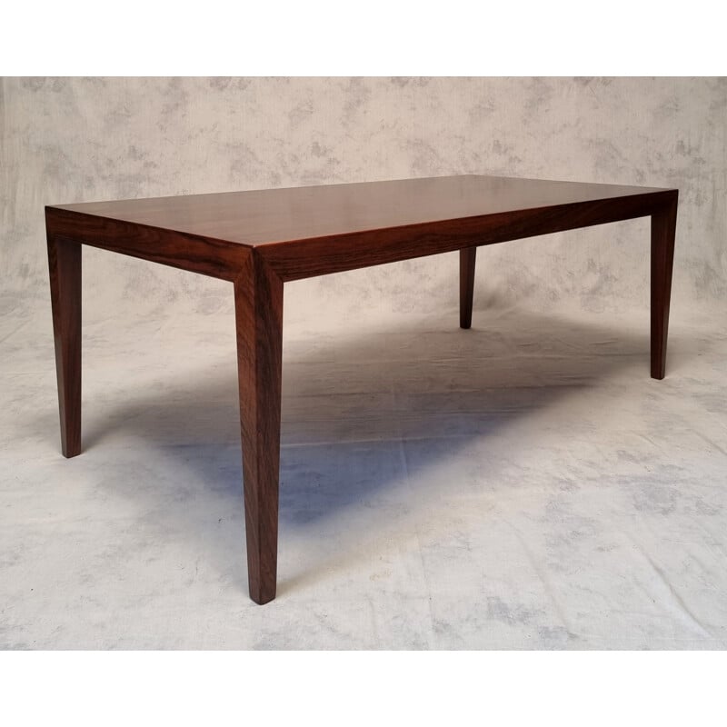 Vintage rosewood coffee table by Séverin Hansen for Haslev Møbelsnedkeri, 1960