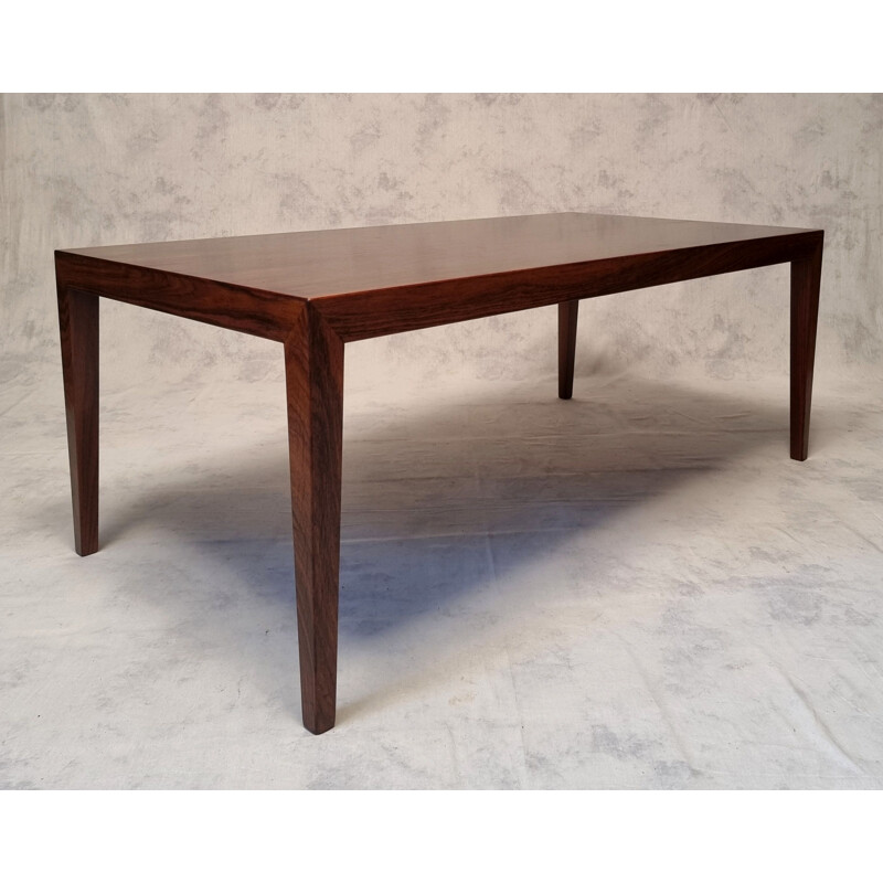 Vintage rosewood coffee table by Séverin Hansen for Haslev Møbelsnedkeri, 1960