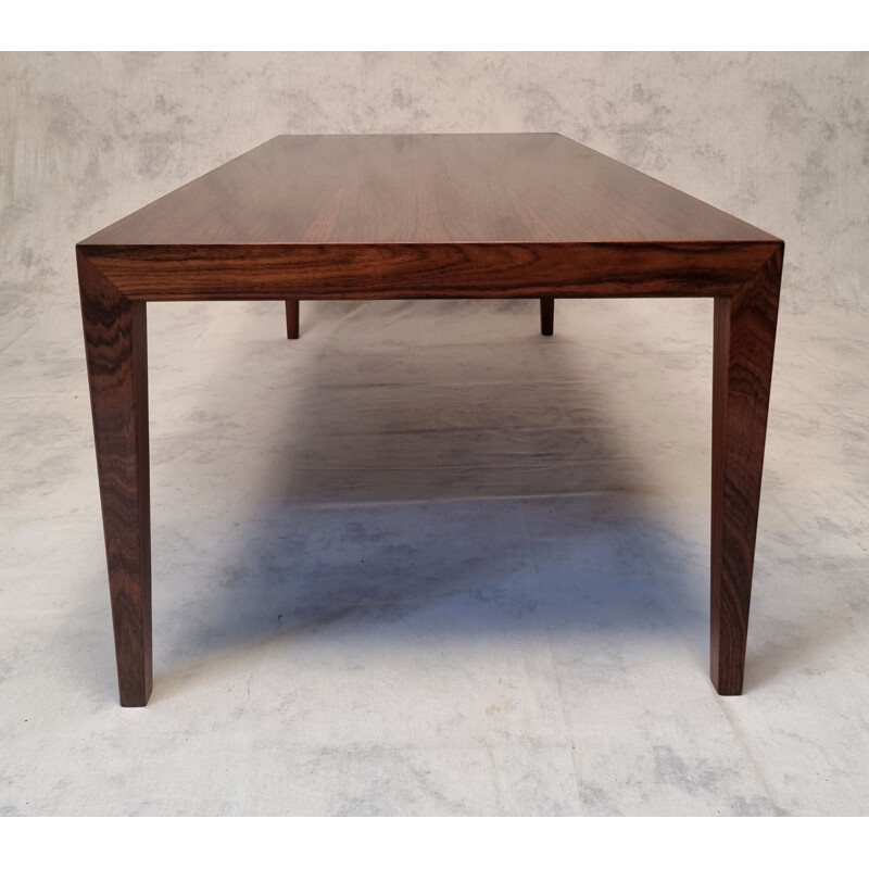 Vintage rosewood coffee table by Séverin Hansen for Haslev Møbelsnedkeri, 1960