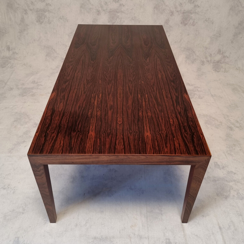 Vintage rosewood coffee table by Séverin Hansen for Haslev Møbelsnedkeri, 1960