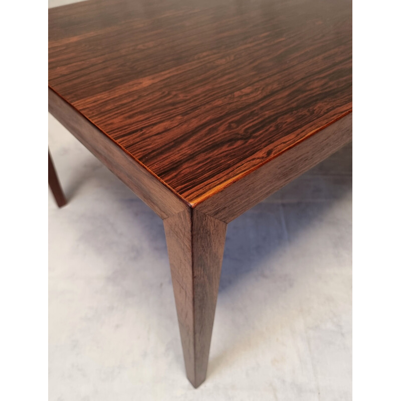 Vintage rosewood coffee table by Séverin Hansen for Haslev Møbelsnedkeri, 1960