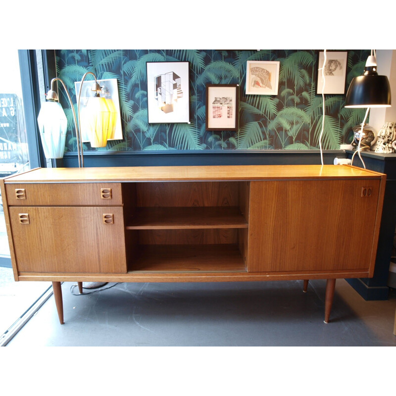 Large mid century sideboard in teak - 1960s