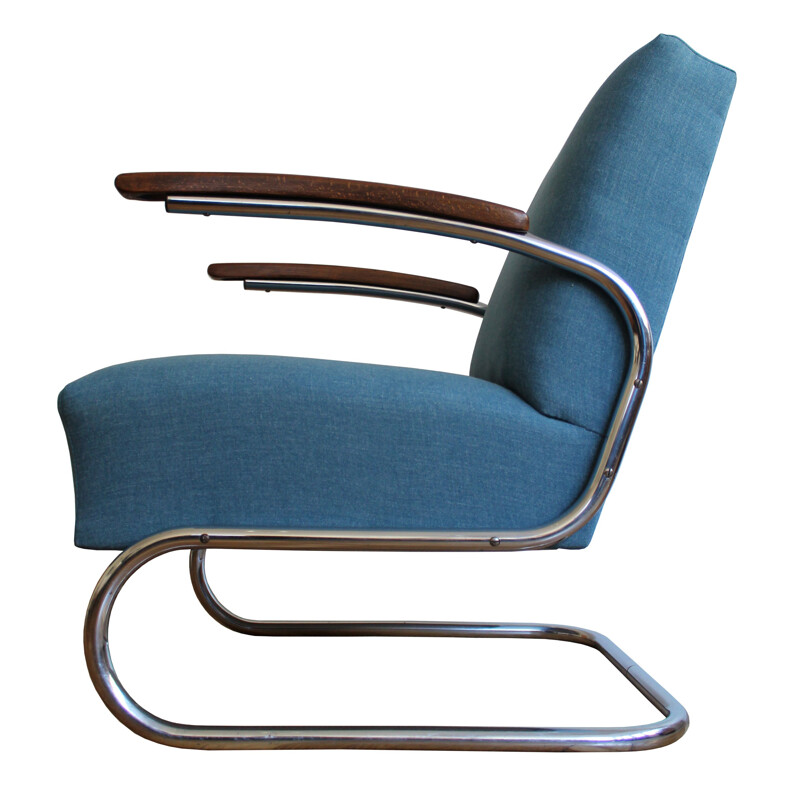 Vintage modernist armchair by Walter Schneider and Paul Hahn, Czechoslovakia 1930s