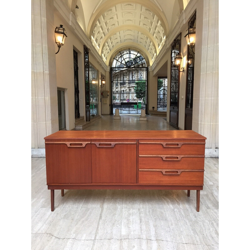 Small Scandinavian sideboard in teak - 1960s