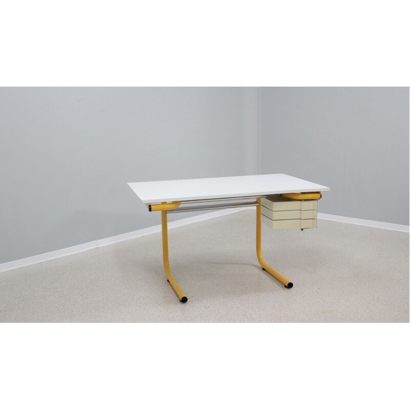 Vintage architect desk by Joe Colombo for Bieffeplast, 1960s