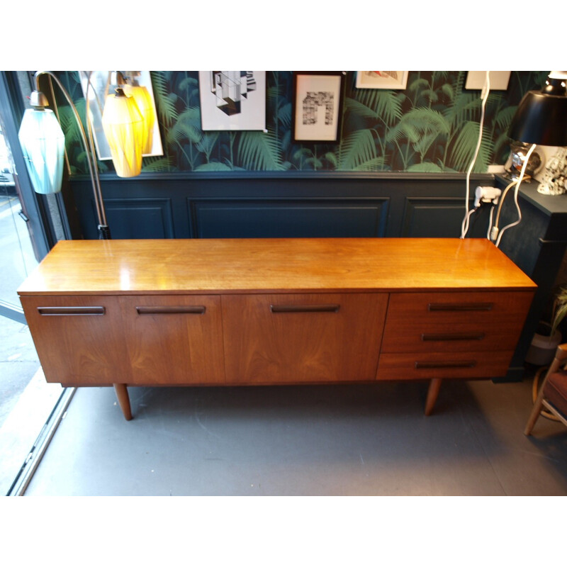 Sideboard in teak with lovely handles - 1960s