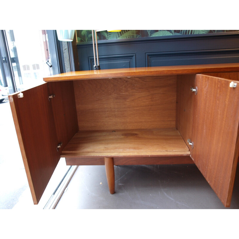 Sideboard in teak with lovely handles - 1960s