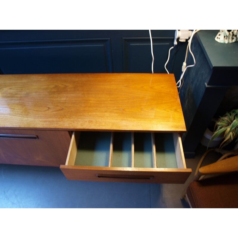Sideboard in teak with lovely handles - 1960s