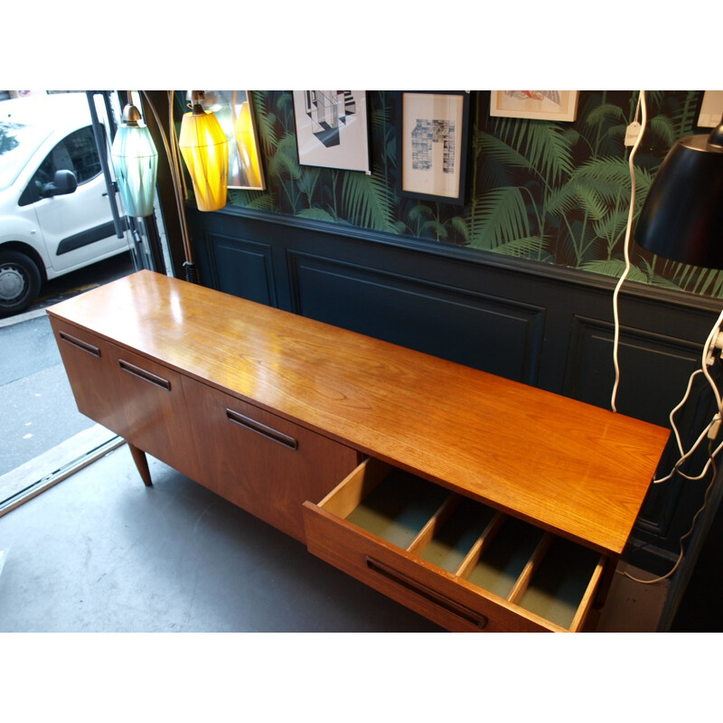 Sideboard in teak with lovely handles - 1960s