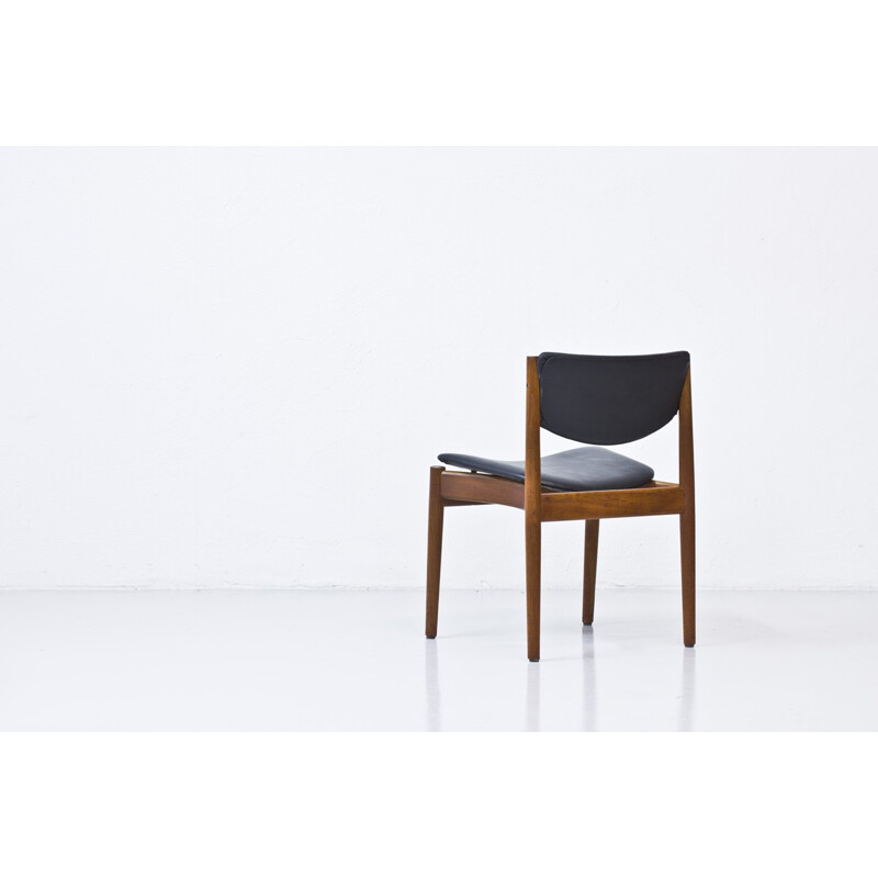 France & Son chair in teak and leatherette, Finn JUHL - 1960s