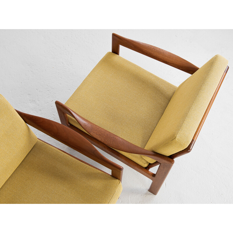 Paire de fauteuils danois vintage par Illum Wikkelsø pour Eilersen, 1960