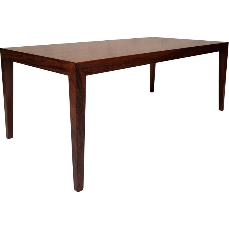 Vintage rosewood coffee table by Séverin Hansen for Haslev Møbelsnedkeri, 1960