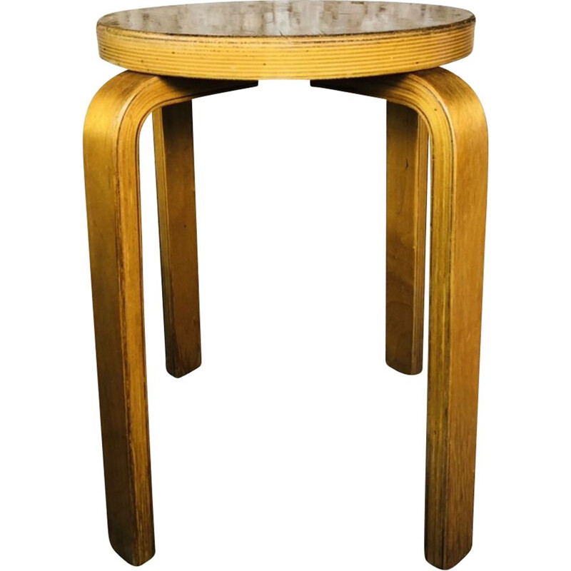 Vintage bentwood stool by Alvar Aalto, 1970-1980