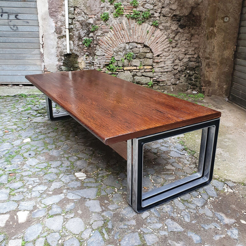 Vintage T333 desk in cast aluminum by Eugenio Gerli and Osvaldo Borsani for Tecno, Italy