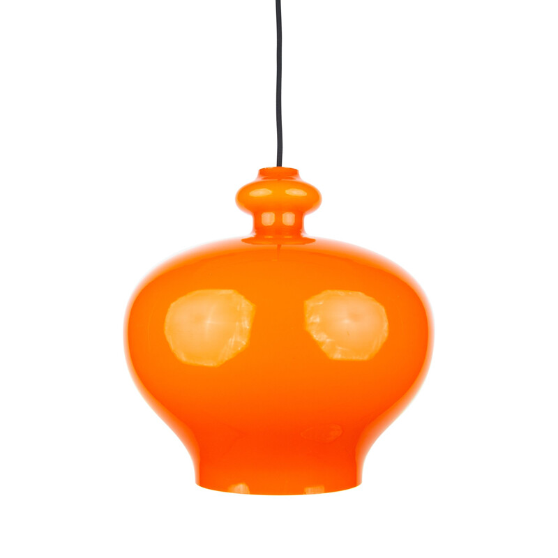 Vintage glass pendant lamp by Hans-Agne Jakobsson for Ab Markaryd, Sweden 1960