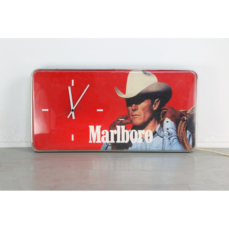 Illuminated vintage Marlboro bar sign, Italy