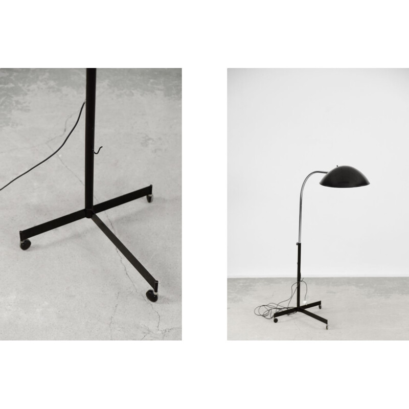 Vintage minimalist floor lamp Komet 1557 by Per Sundstedt for Kosta Lampan Ab, 1970s