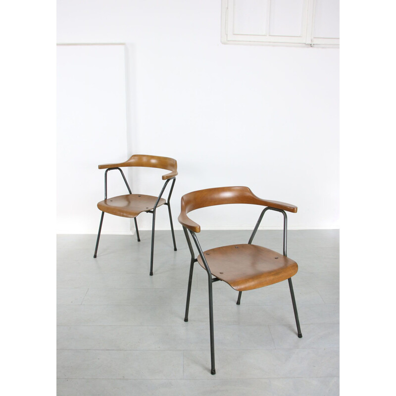 Set di 4 sedie vintage 4455 di Niko Kralj per Stol Kamnik, 1970