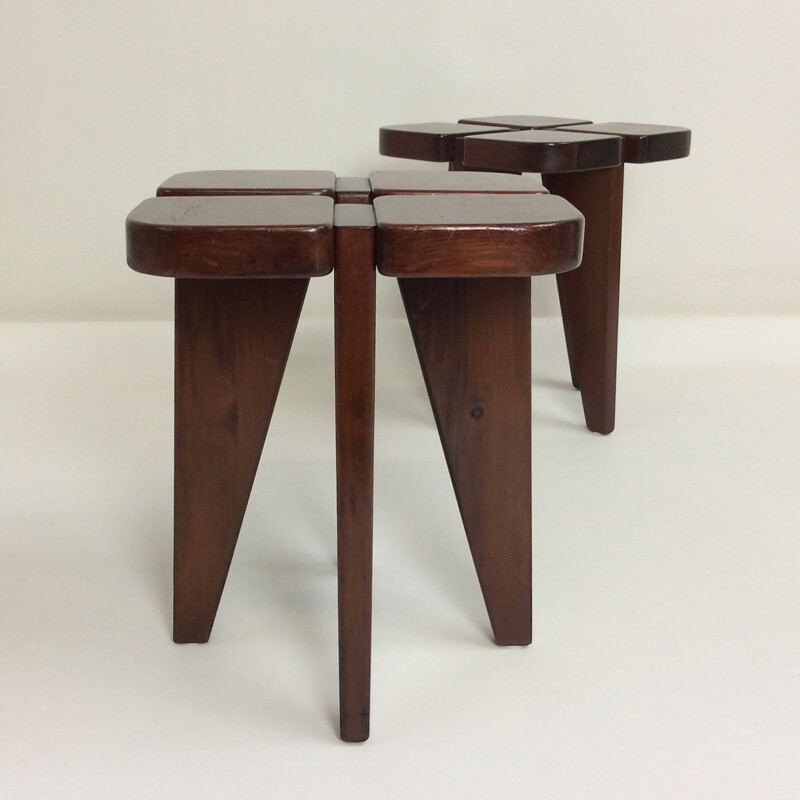 Pair of vintage stools by Lisa Johansson-Pape for Oy Stockmann Ab, Finland 1970