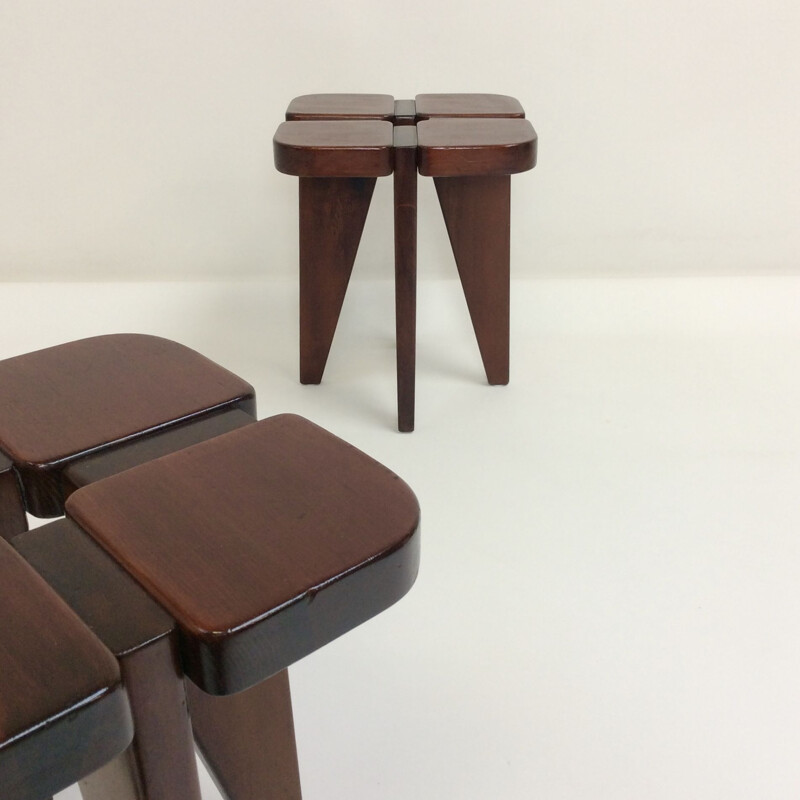 Pair of vintage stools by Lisa Johansson-Pape for Oy Stockmann Ab, Finland 1970