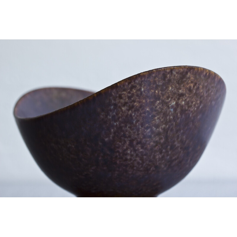 Swedish stoneware organic bowl, Gunnar NYLUNd - 1950s