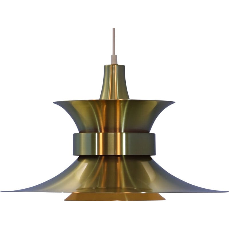 Swedish vintage pendant lamp in brass by Carl Thore for Granhaga, 1970s