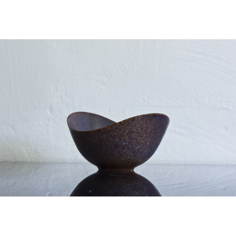 Swedish stoneware organic bowl, Gunnar NYLUNd - 1950s