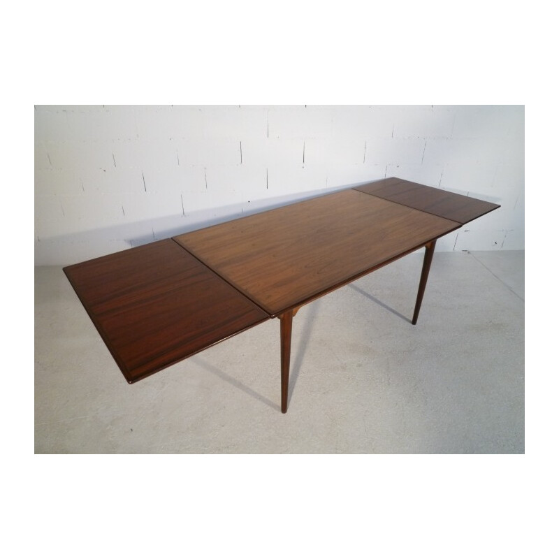 Rectangular rosewood table, Gunni OMANN - 1960s