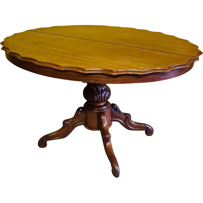 vacuüm Vergelijken Permanent Vintage Hollandse Biedermeier mahonie tafel, 1860