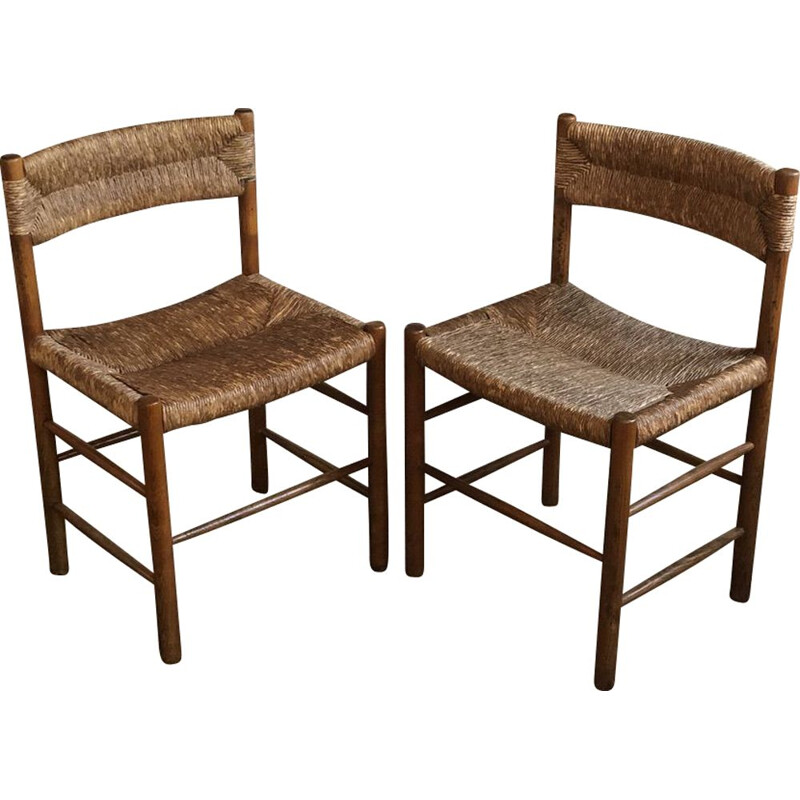 Pair of vintage chairs model Dordogne for Robert Sentou, 1968